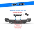 thumbnail image 3 of Front Bumper for Ford F-250/F-350 2011-2016 with Side Wings(B),Heavy Duty Steel Front Bumper with 2 D-Rings, 3 of 10