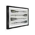 thumbnail image 4 of Stupell Industries Vintage Nautical Boat Oars Transportation Painting Black Floater Framed Canvas Art Print Wall Art, 31 x 25, 4 of 10