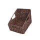 thumbnail image 5 of Cesta de almacenamiento decorativa para el hogar, cesta tejida trapezoidal con asas, organizador de almacenamiento para despensa, cestas para estantes Marrón, 5 of 8