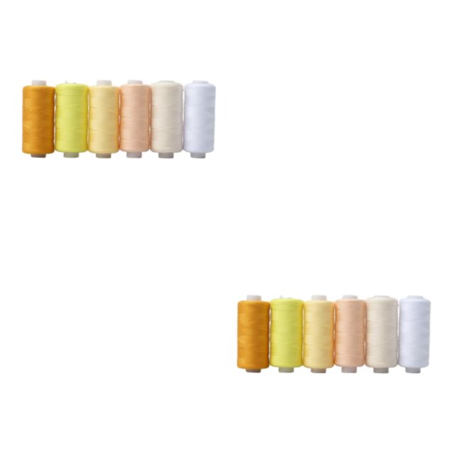 maskred 1/2/3 Lock Side Thread Set - Essential Kit For Home Sewing Projects And Multiple Light color 6-color 2PCS