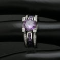 thumbnail image 3 of Skylar Wedding Ring Set for Women Engagement Ring and Matching Band Cz Ginger Lyne Collection, 3 of 6