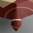 thumbnail image 5 of Square Waterproof Tablecloth Retro Abstract Geometric Reusable Indoor/Outdoor Durable Table Cover 70 Inch X70 Inch, 5 of 6