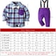 thumbnail image 3 of Ropa De Bebé Para Niño Recién Nacido, Traje De Manga Larga De Otoño E Invierno, Conjunto De Pantalones Con Tirantes, Ropa De Caballero Con Tirantes Odeerbi LM103-1190, 3 of 9