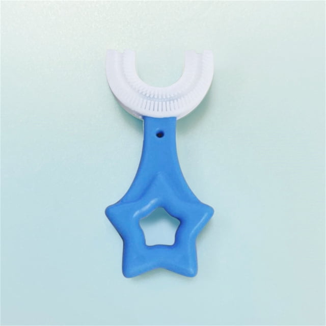 Children'S U-Shape Toothbrush For 360° Thorough Cleansing Whitening Massage Toothbrush U- Type Modeling Toothbrush For Children, Manual Toothbrush