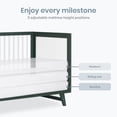 thumbnail image 5 of Dream On Me Carter 5-in-1 Full Size Convertible Crib / 3 Mattress Height Settings/JPMA Certified/Made of New Zealand Pinewood/Sturdy Crib Design, Olive & White Olive and White, 5 of 6