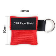 Megalia Keychain Resuscitator Face Shield Emergency First Aid Tools CPR Mask (Red)