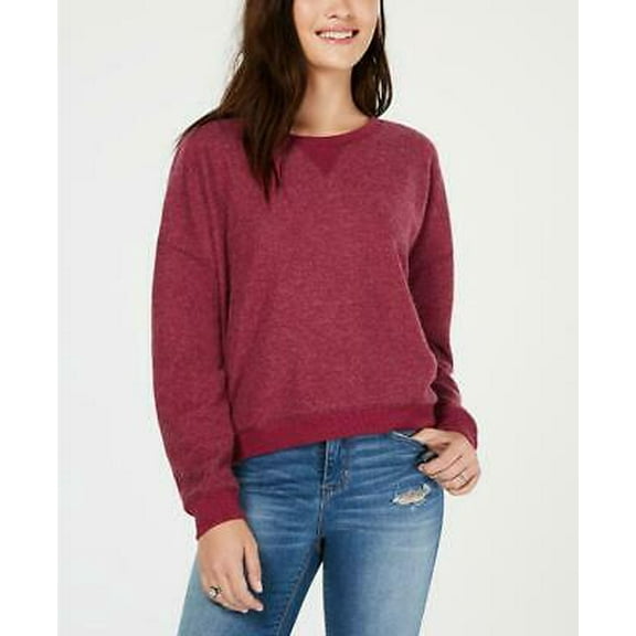 Ultra Flirt Juniors' Crew Neck Long Sleeve Pullover Sweatshirt Size L