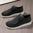 thumbnail image 3 of Men's Casual Slip-on Loafers Stretch Shoes，Comfortable & Light-Weight，Black、Gray、Light Blue, 3 of 6