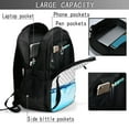 thumbnail image 4 of Balery Crystal Clear Water Splash Mochila con carga USB para hombre y mujer - Mochila impermeable y antirrobo para portátil con puerto USB para viajes, trabajo, estudios y universidad, 4 of 7