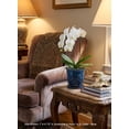 thumbnail image 4 of Serene Spaces Living 7" Blue Leaf Breeze Ceramic Planter, Pack of 6, 4 of 7