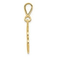 thumbnail image 2 of 14k Yellow Gold 14KY Polished Script Filigree Letter J Initial Pendant Charm, 2 of 3