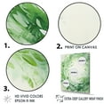thumbnail image 3 of Designart "Whirling Verdant Green Wreaths" Wreath Floater Framed Wall Art Prints, 3 of 5