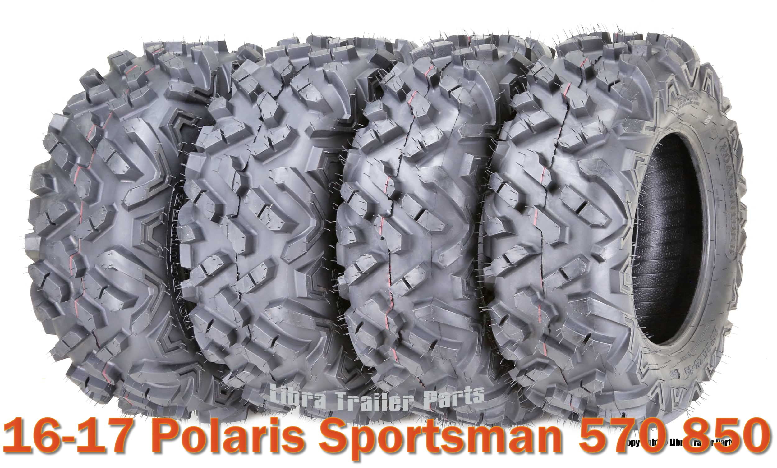 Set 4 ATV UTV Tires 26x814 & 26x1014 for 1617 Polaris Sportsman 570