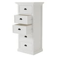 thumbnail image 3 of NovaSolo Halifax Grand Mahogany Wood Storage Unit with Drawers in Classic White, 3 of 7