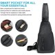 thumbnail image 2 of Bolso de Pecho para Hombre, Bolso de Hombro Impermeable para Ocio, Bolso de Pecho con Puerto de Carga USB, Mochila de Viaje para Senderismo, Ciclismo, Viajes, Camping, 2 of 5