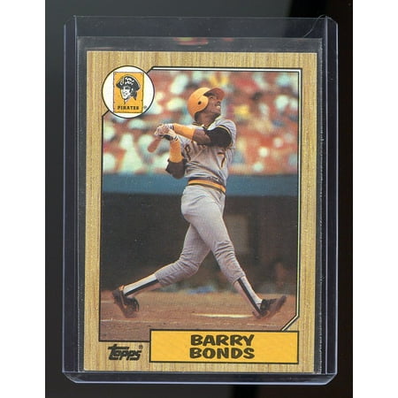 1987 Topps #320 Barry Bonds Pittsburgh Pirates Rookie (Best Barry Bonds Rookie Card)