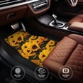 thumbnail image 4 of Sikiie Flower Bush Sunflower Car Foot Mat Set of 4 Pieces Basics Universal Fit Rubber Carpet Floor Mats For Car SUV Van & Truck, 26.8"L x 17.3"W (Front), 13"L x 17.3"W(Rear), 4 of 6