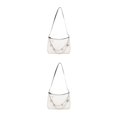 thumbnail image 1 of Transemion Durable Small Handbag Fashionable And Versatile Wide Application Made With PU Handbags For Women white 2Set, 1 of 6