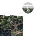 thumbnail image 5 of Yayeee Shower Curtain with Hooks 72"x72" Waterproof Fabric Bathroom Hanging Decor, Green Forest Scene, 5 of 5