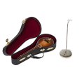 thumbnail image 2 of Broadway Cadeau Mandoline Miniature Réplique Acajou Ton 3 x 7 Figurine de Table en Résine, 2 of 10