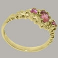 thumbnail image 4 of LBG British Made 14k Yellow Gold ring with Natural Pink Tourmaline Womens Engagement Ring - 33 size options - Size 11, 4 of 9