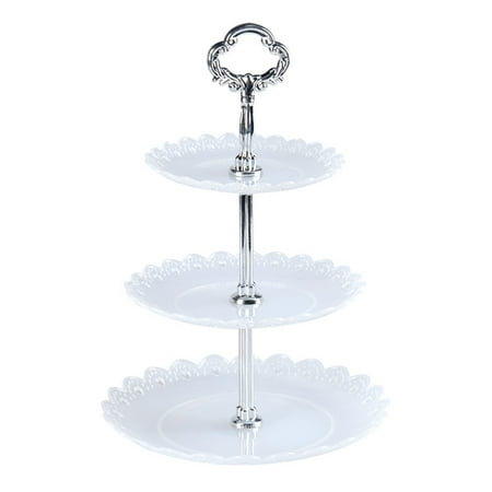 

3 Layers Vegetable Fruits Plate Cake Dessert Stand for Wedding Birthday Party 3#