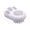 White, variant on Pet Bath Brush with Built-in Shampoo Dispenser - White - Paw-Shaped Grooming Brush for Dogs & Cats, Gentle Massage & Easy Cleaning (Style as Pictured)