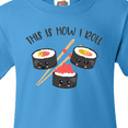 thumbnail image 4 of Inktastic Kawaii How I Roll Sushi Youth T-Shirt, 4 of 5