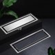 thumbnail image 2 of Rectangular Stainless Steel Floor Drain for Bathroom, 10x20cm Size, 2 of 5