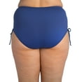 thumbnail image 4 of 24th & Ocean Solid High Waist Side Tie Hipster Bikini Swimsuit Bottom (Plus Size), 4 of 5