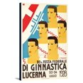 thumbnail image 1 of Di Ginnastica Lucerna Vintage Poster (artist: Mossdorf, Ernst Gustav)  c. 1928 (12x18 Gallery Wrapped Stretched Canvas), 1 of 1