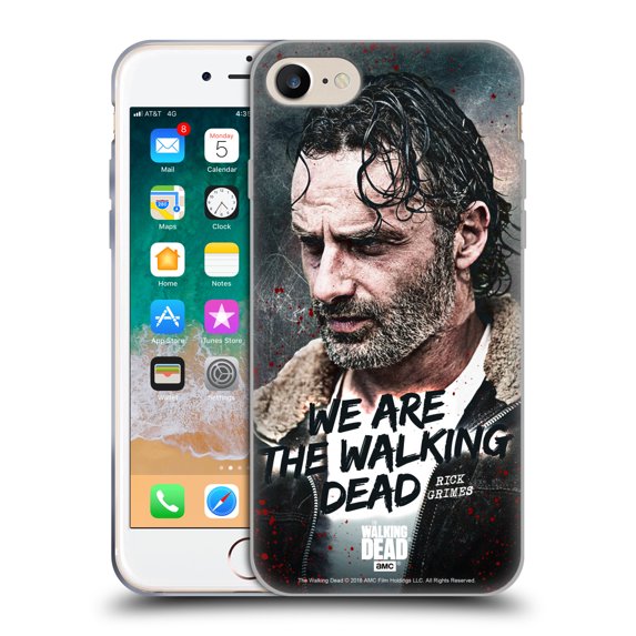 Head Case Designs Officially Licensed AMC The Walking Dead Rick Grimes Legacy Quote Soft Gel Case Compatible with Apple iPhone 7 / 8 / SE 2020 & 2022
