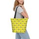 thumbnail image 2 of Fotbe White Popcorn Bolsa de Playa con Estampado, Bolsa de Hombro, Bolsa de Mano Espaciosa, Bolsa de Viaje Ligera, Bolsa de Compras Versátil, 2 of 6