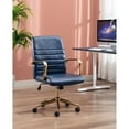 thumbnail image 2 of Porthos Home  Franco Swivel Office Chair, PU Leather, Roller Wheels Black-19 inches chair back height, 2 of 5
