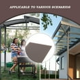 thumbnail image 6 of Aoodor 6Pcs 24'' (W) x 48'' (L) x 0.2'' Polycarbonate Greenhouse Panels, Waterproof UV Protected Reinforced Sheets, Outdoor Garden and Greenhouse Covering, Twin - Brown, 6 of 6