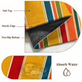 thumbnail image 3 of Retro Minimalist Striped Round Rug 4ft Washable Circle Entryway Rugs Non Slip Classic Lines Geometric Pattern Area Rug Indoor Floor Carpet for Bedroom Kitchen Living Room Home Office Dining Room, 3 of 9