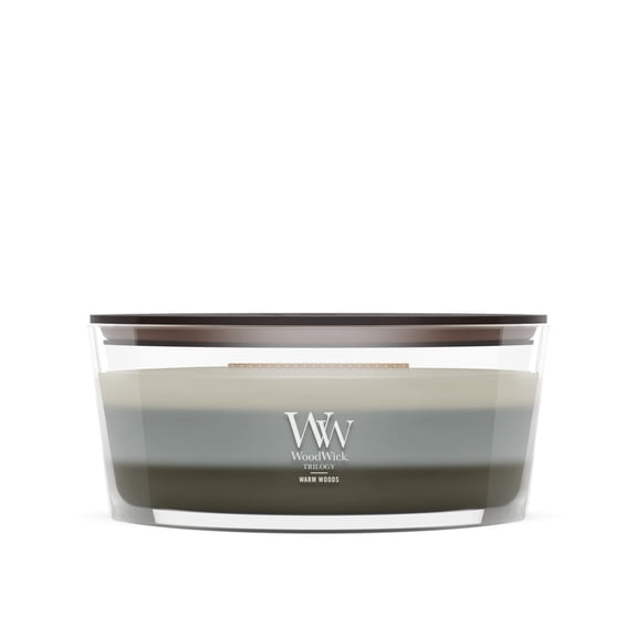 WoodWick Warm Woods Ellipse Trilogy Candle