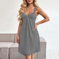 thumbnail image 2 of CYiJun Womens Nightgowns Sleeveless Lace Sleepwear Soft Pleated Tank Nightgown, 2 of 8