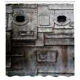thumbnail image 3 of Ambesonne Industrial Shower Curtain, Rusty Grunge Retro, 69"Wx70"L, Dark Taupe, 3 of 3