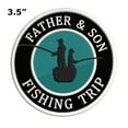 thumbnail image 2 of Dad and Me Father and Son Fishing 3.5" Iron/Sew On Decorative Patch Travel Souvenir, 2 of 2