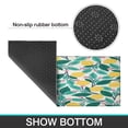 thumbnail image 7 of Floral Lemon Rugs and Mats Non Skid Washable Absorbent Microfiber Soft Kitchen Mat for Floor Set Of 2 Decor Stain Resistant 17"x47"+17"x30", 7 of 7