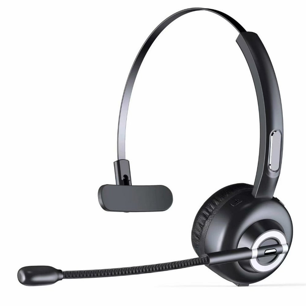 LUXMO Bluetooth Headset with Mic, Wireless Over The Head Earpiece