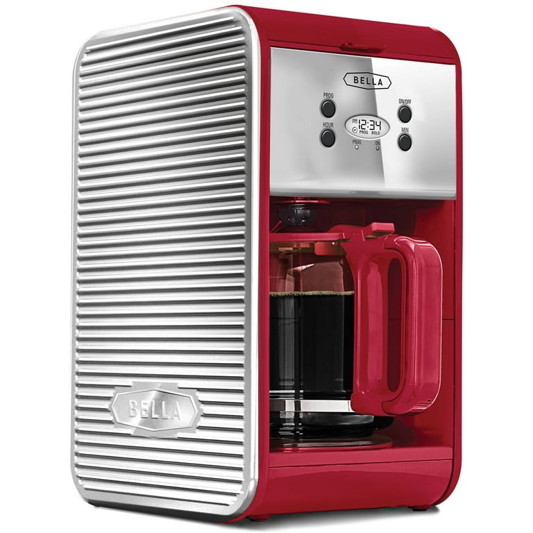 BELLA Single Scoop Coffee Maker, Red