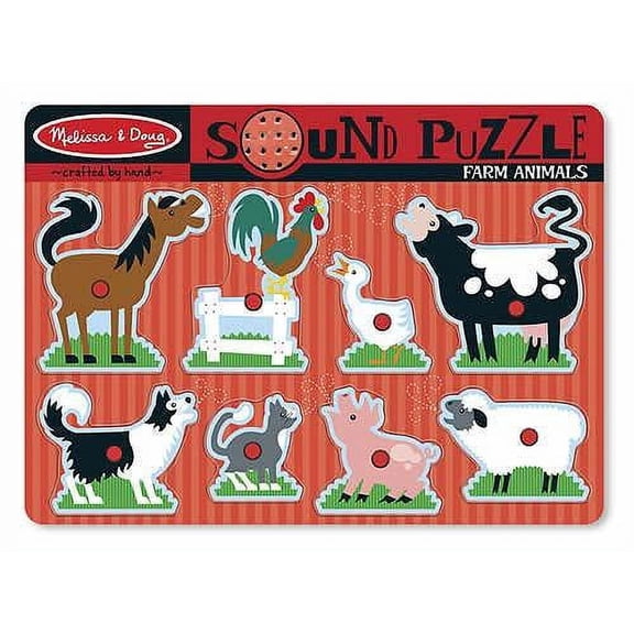 Sound Puzzle: Farm Animals (8 Pieces)