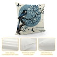 thumbnail image 4 of GOSMITH Throw Pillow Covers Watercolor Bird with Quotes Cushion Pillow Case Home Decor Pillowcase  White, 4 of 5