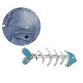 thumbnail image 3 of MLINS Blue Fish Bone Brooch Enamel Lapel Pin Alloy Jewelry Gift for Decor Use Ideal for Clothing Accessories 2.5x1.5 inches, 3 of 8