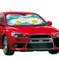 thumbnail image 2 of Kdxio Daisy Flowers Print Front Windshield Sun Shade,Folding Auto Sunshade for Car Truck SUV-Small, 2 of 7
