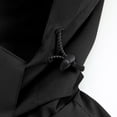 thumbnail image 6 of Men's Windbreaker Jacket Man Solid Color Three Prevention Cottoning Climbing Wear As One Down Cotton Intensification Warm Outdoor Jacket Black 4XL Zip Front Windbreaker Jacket, 6 of 8