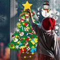 thumbnail image 2 of Lanpn Felt Christmas Tree Set with Christmas Snowman 3.3ft DIY Felt Christmas Tree with 40 Pieces Removable Ornaments Hanging Decoration for Christmas, 2 of 5