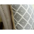 thumbnail image 2 of Thomas Collection Gray White Geometric Designer Throw Pillow - 11196, 2 of 4